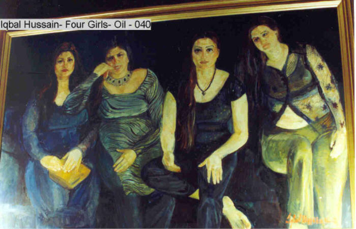 IQBAL HUSSAIN - FOUR-GIRLS - scars