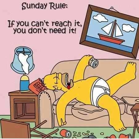 Sunday Rule,Sunday, Rule,homer-simpson,quote,saying,homer,simpson
