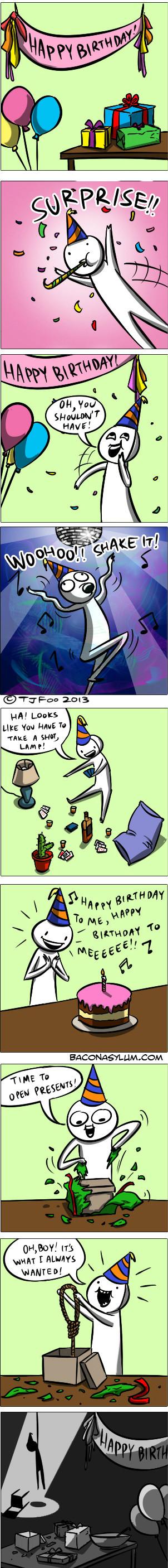 Dont-Know-If-Its-Okay-To-Laugh-Here,Laughing,Happy Birthday,suicide,happy birthday,happy ,birthday,comic,doodle,funny,happy birthday comic,alone,lonely,sad,saddist,birthday doodle
